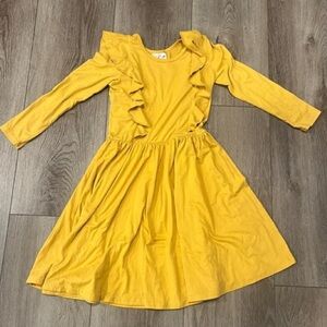 Dot Dot Smile mustard soft dress 8/10
